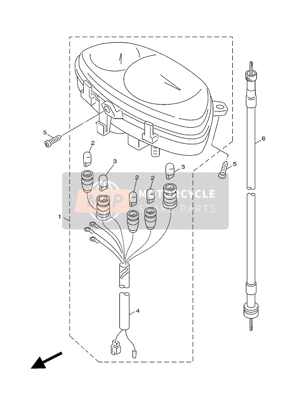 4P7H35102100, Tachimetro, Yamaha, 0